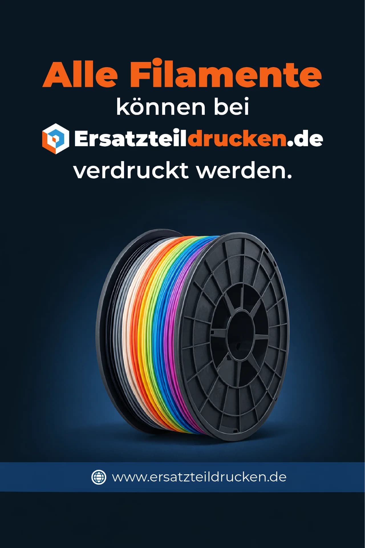 Ersatzteile drucken mit jedem Filament bei ersatzteildrucken.de