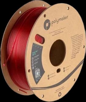 Polymaker PolyLite PETG Transluzent Rot 1,75 mm 1.000 g