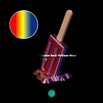 Maertz PLA Silk Tri Color Red-Yellow-Blue 1.75 mm 1.000 g