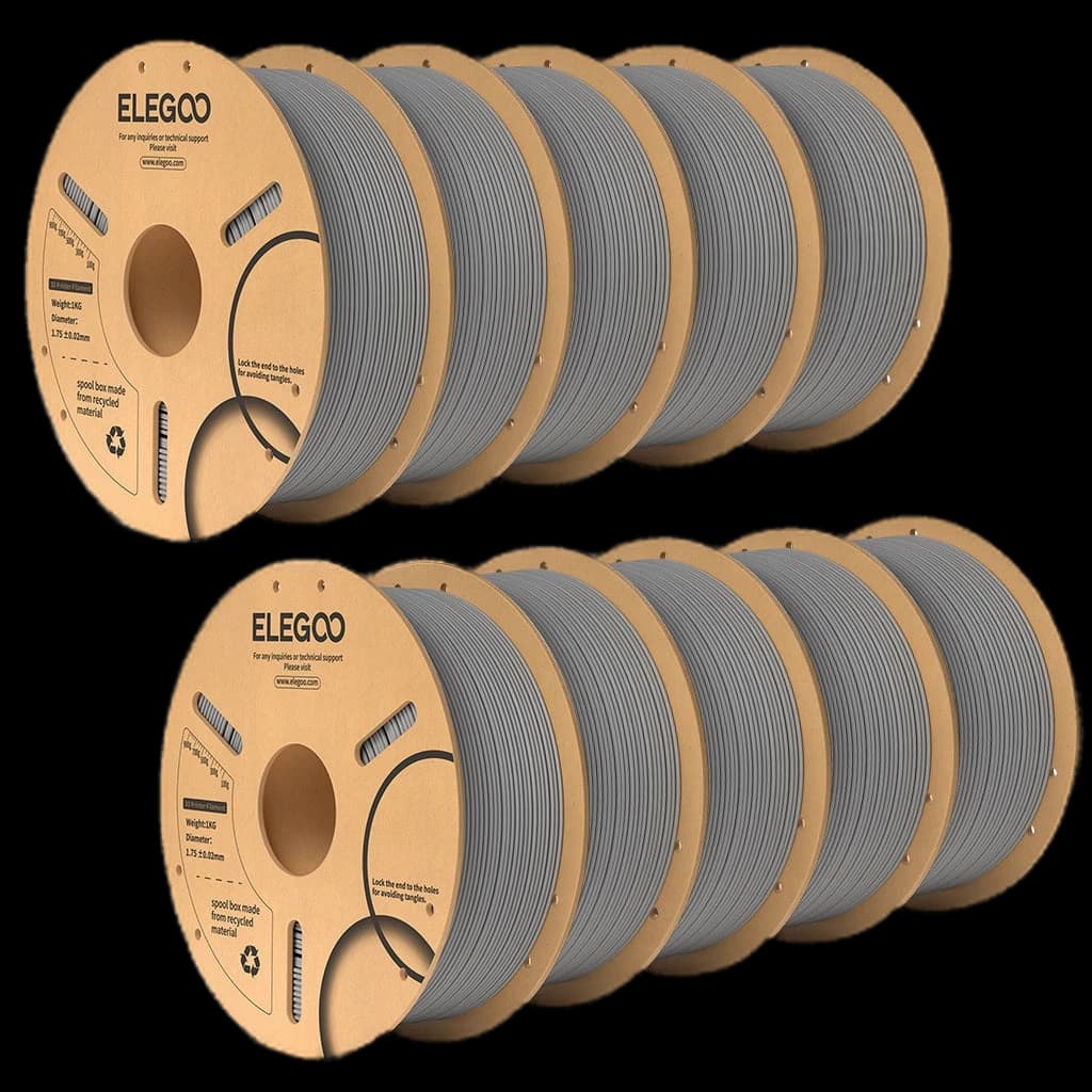 PLA Filament 1.75mm Grey 10KG