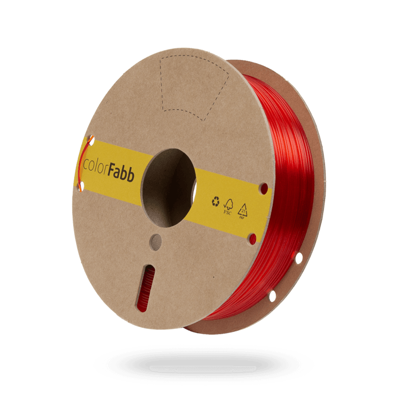PLA TR RED TRANSPARENT 1.75 / 750