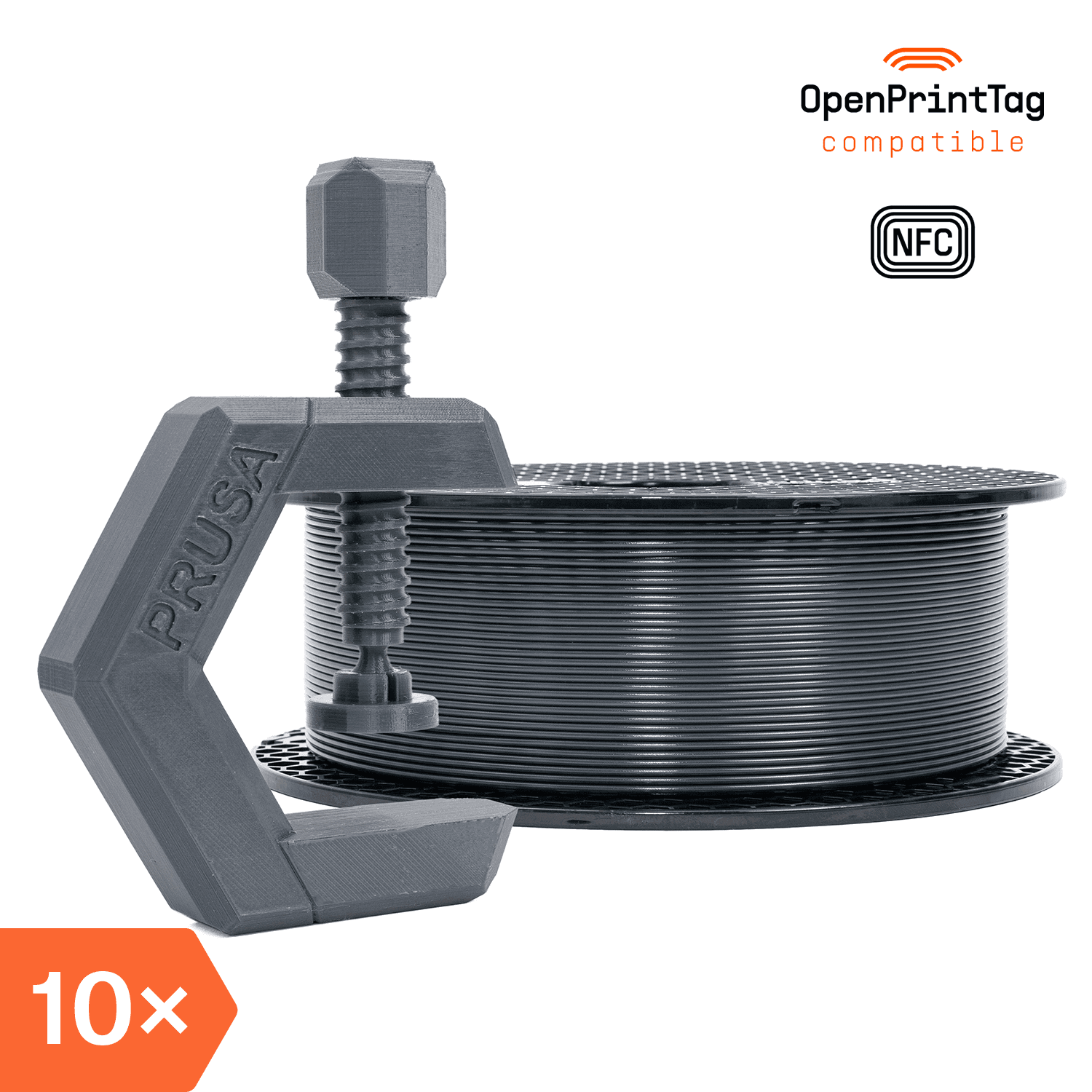 Prusament PETG Anthracite Grey 1kg (NFC) – Multipack 10 pcs